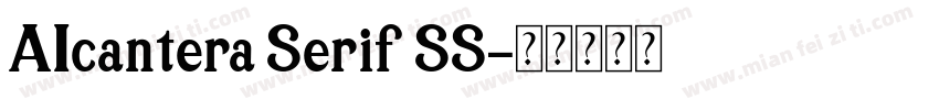 AIcantera Serif SS字体转换